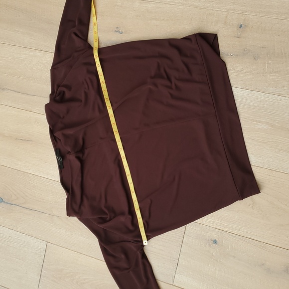 All Saints Elegant Birgundy Long Sleeve Top - Picture 5 of 8